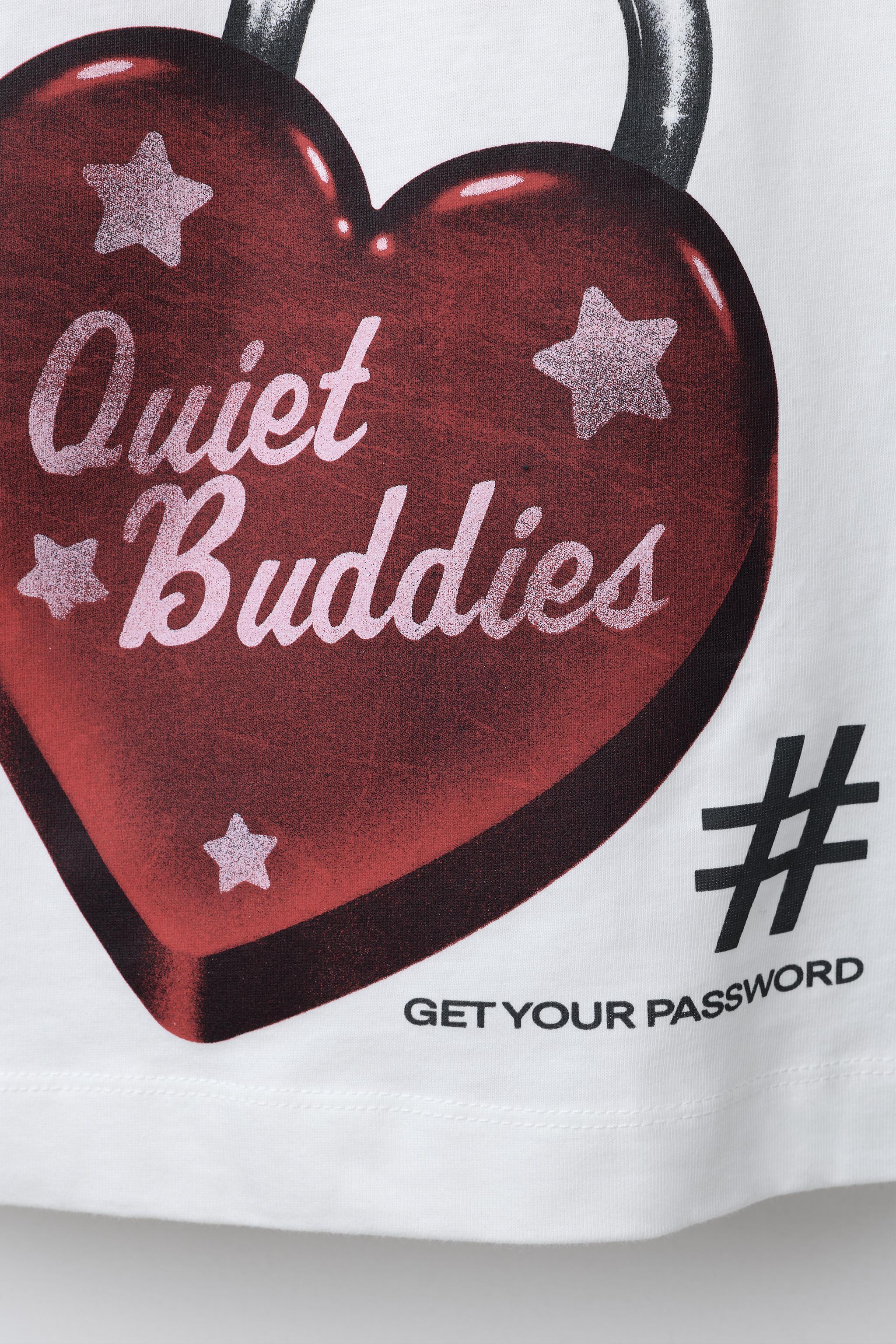 HEART LOCK PRINT T-SHIRT